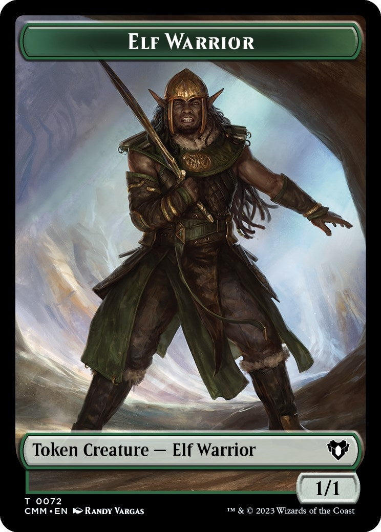 Image for Elf Warrior // Cleric Double-Sided Token (72 // 62) [Commander Masters] - Magic: The Gathering