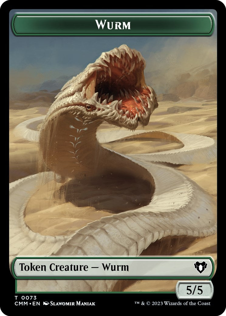 Image for Wurm // Spider Double-Sided Token (73 // 36) [Commander Masters] - Magic: The Gathering