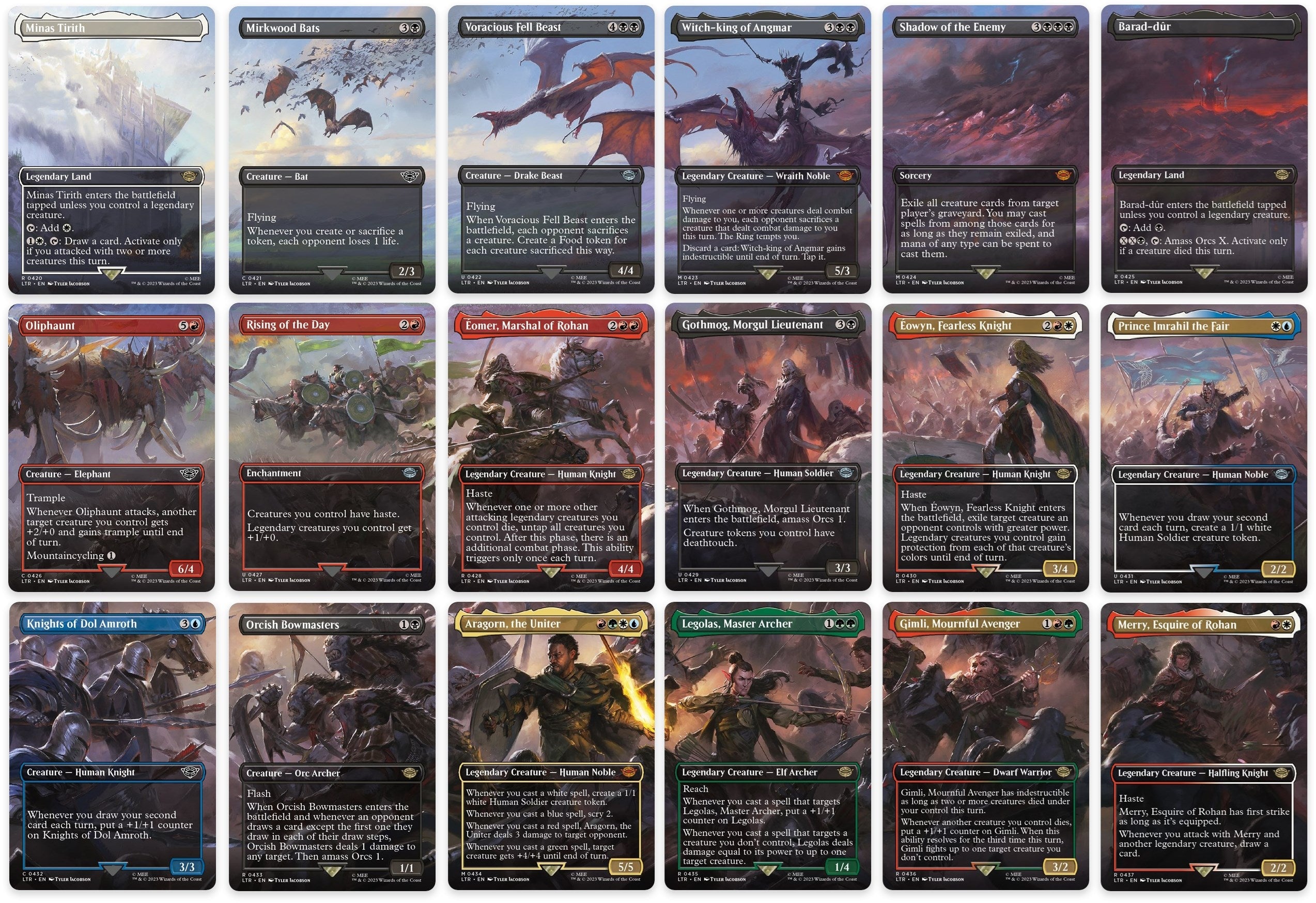 Image for Battle of the Pelennor Fields Scene [Set of 18] (420-437) [Universes Beyond: The Lord of the Rings: Tales of Middle-earth] - Magic: The Gathering