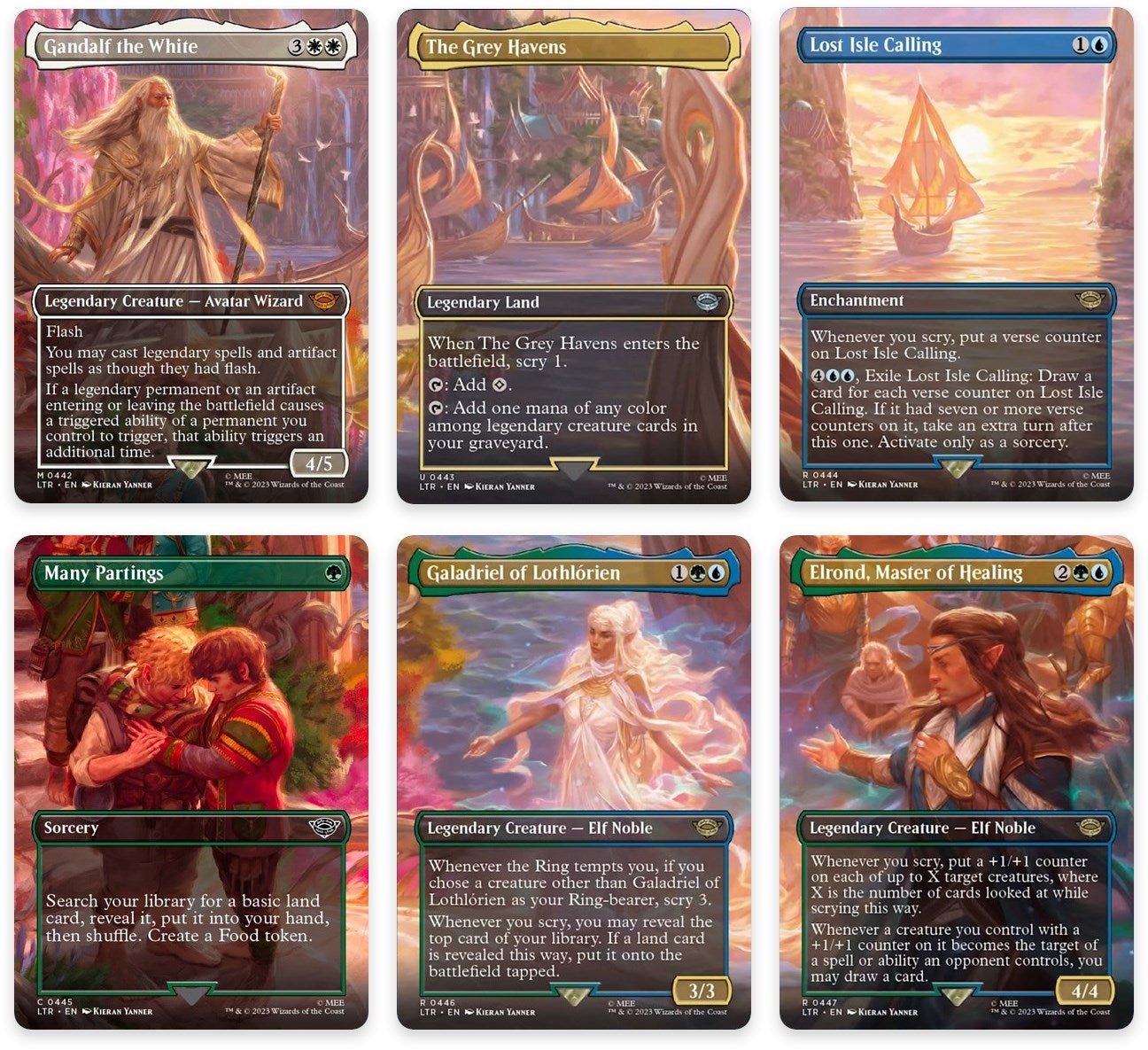 Departure to the Grey Havens Scene (Set of 6) (442-447) [Universes Beyond: The Lord of the Rings: Tales of Middle-earth]
