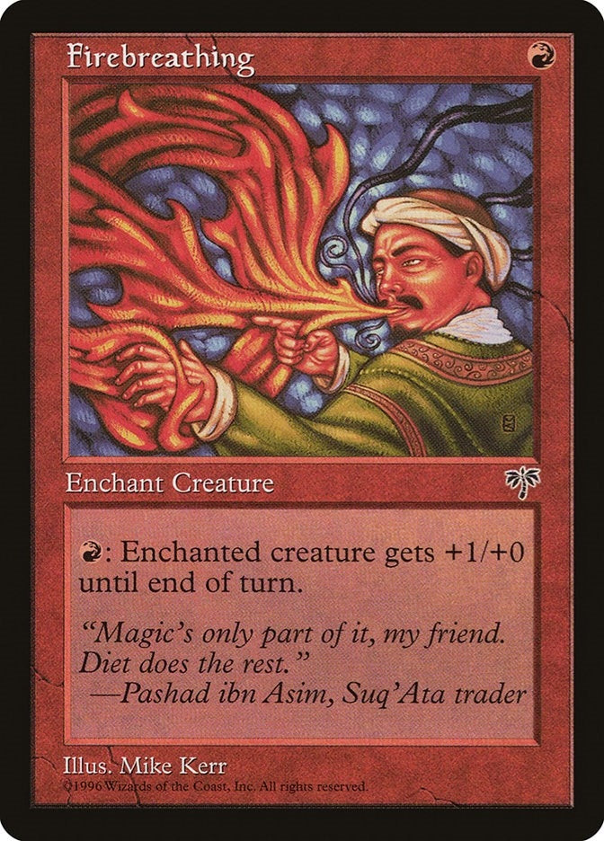 Image for Firebreathing [Mirage] - Magic: The Gathering