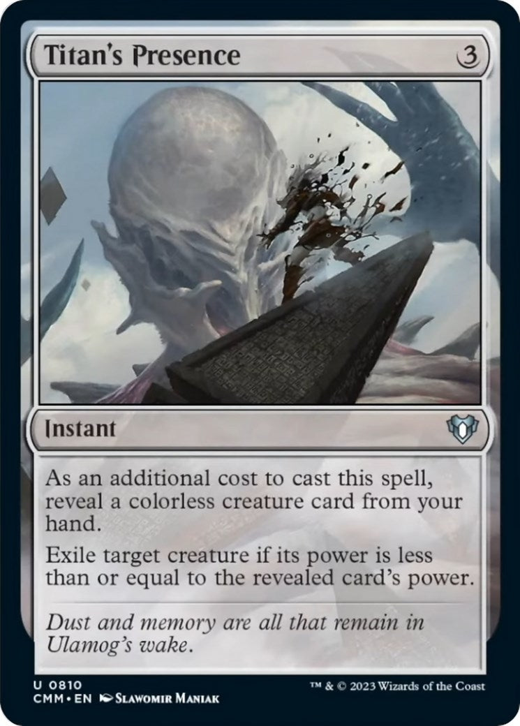 Image for Titan's Presence (810) [Commander Masters] - Magic: The Gathering