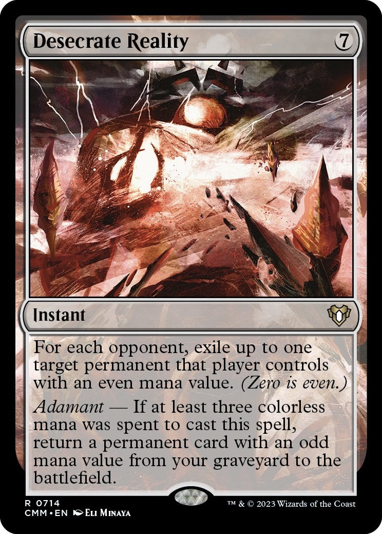 Image for Desecrate Reality (714) [Commander Masters] - Magic: The Gathering