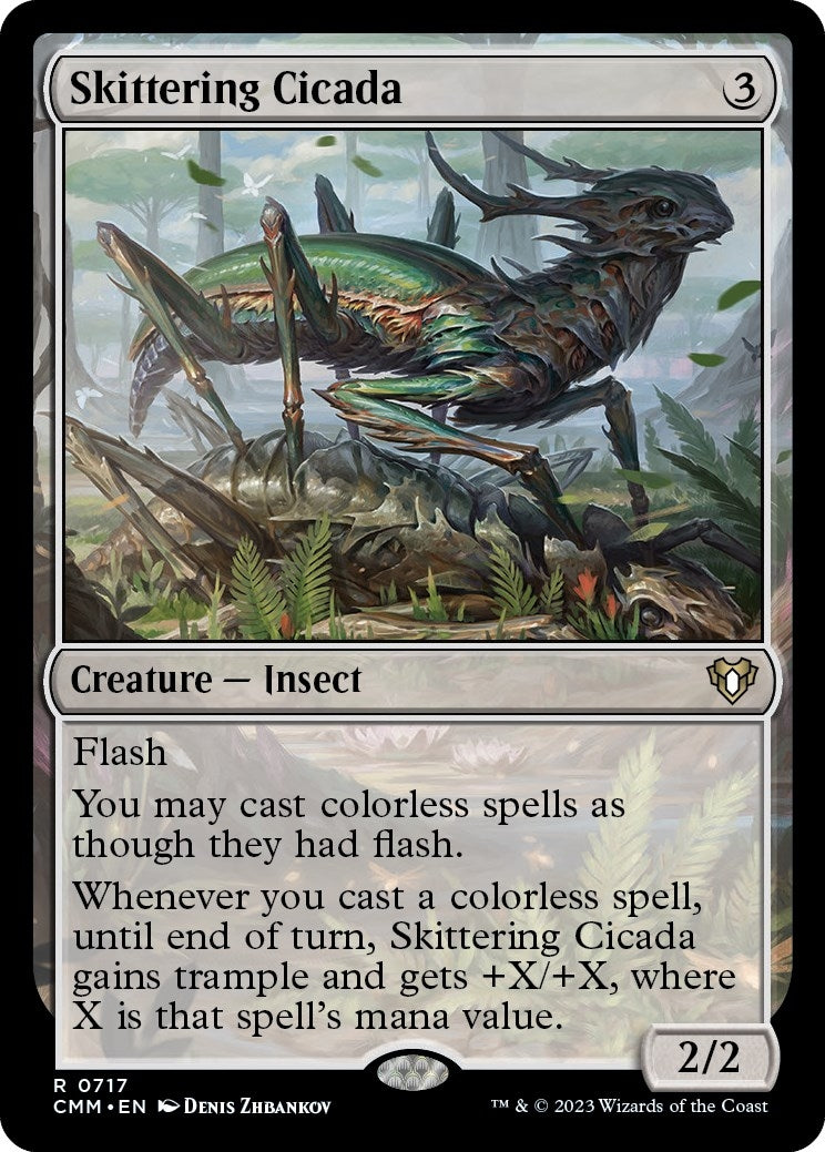 Image for Skittering Cicada (717) [Commander Masters] - Magic: The Gathering