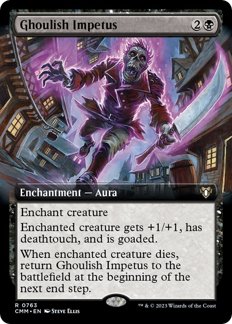 Image for Ghoulish Impetus (Extended Art) (763) [Commander Masters] - Magic: The Gathering