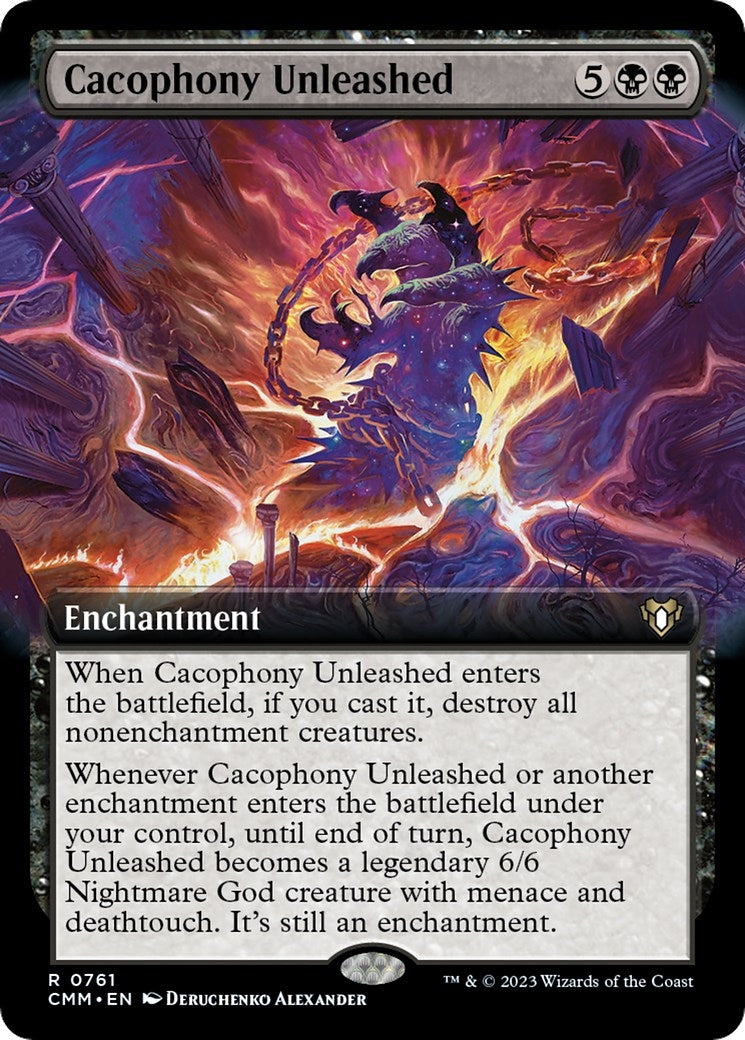 Image for Cacophony Unleashed (Extended Art) (761) [Commander Masters] - Magic: The Gathering