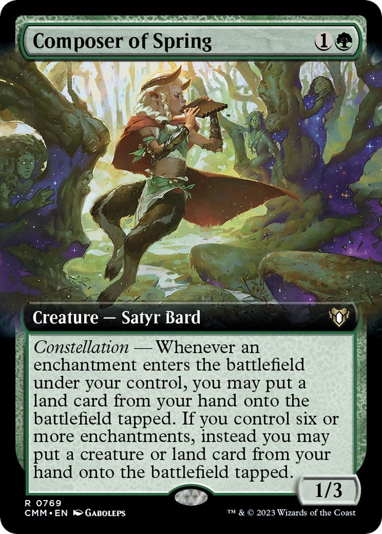 Image for Composer of Spring (Extended Art) (769) [Commander Masters] - Magic: The Gathering