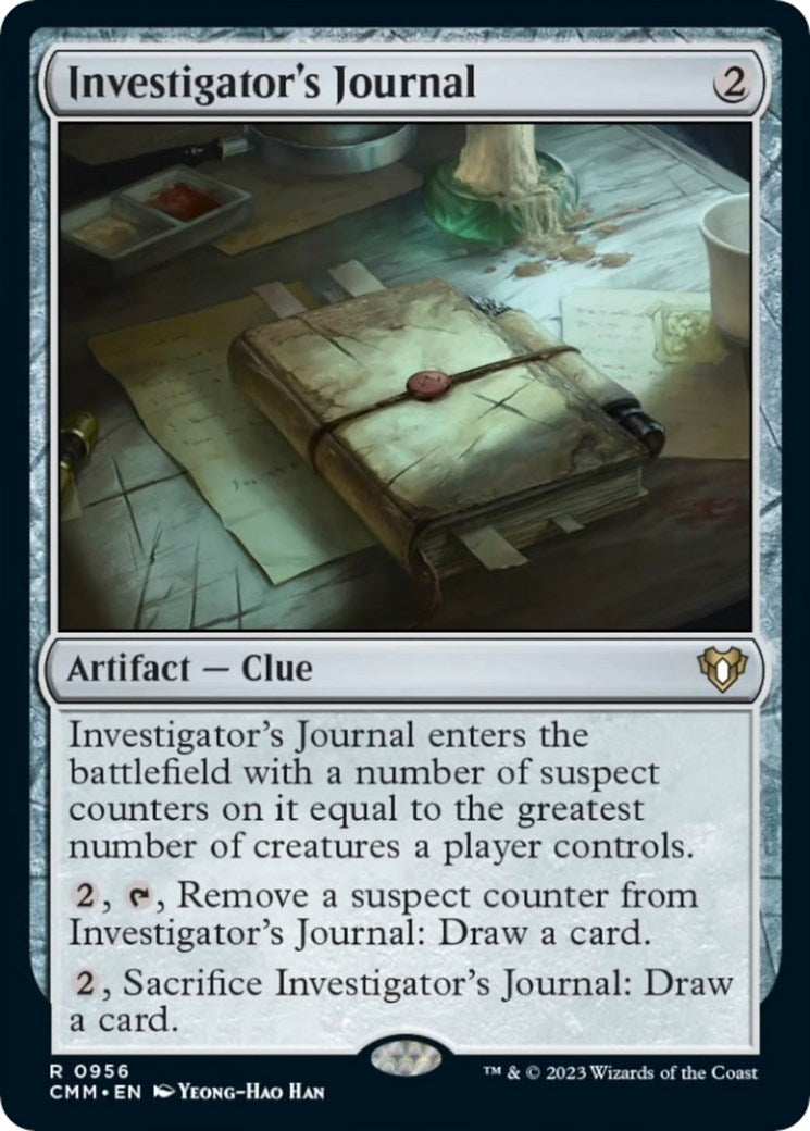 Image for Investigator's Journal (956) [Commander Masters] - Magic: The Gathering