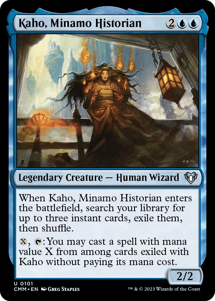 Image for Kaho, Minamo Historian (101) [Commander Masters] - Magic: The Gathering
