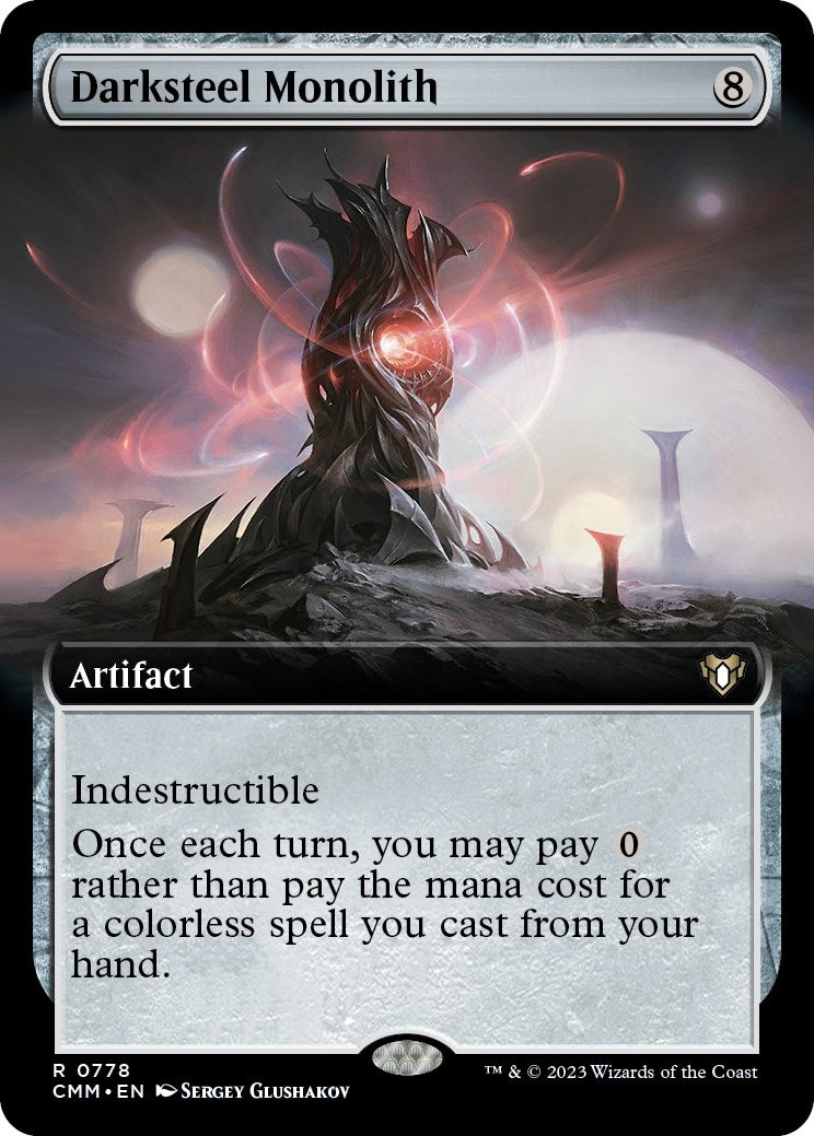 Image for Darksteel Monolith (Extended Art) (778) [Commander Masters] - Magic: The Gathering