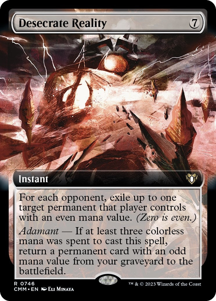 Image for Desecrate Reality (Extended Art) (746) [Commander Masters] - Magic: The Gathering