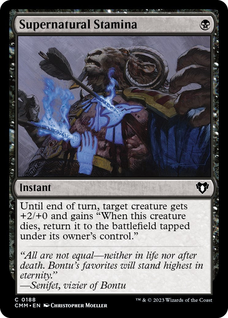 Image for Supernatural Stamina (188) [Commander Masters] - Magic: The Gathering