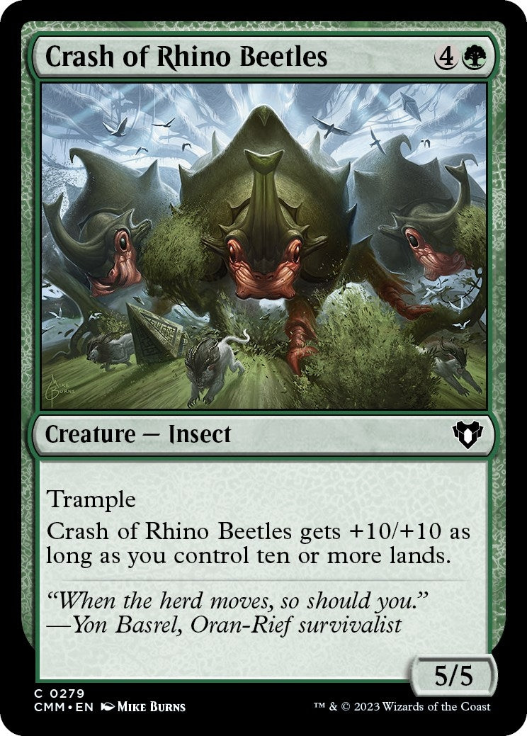 Image for Crash of Rhino Beetles (279) [Commander Masters] - Magic: The Gathering