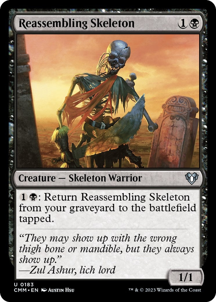 Image for Reassembling Skeleton (183) [Commander Masters] - Magic: The Gathering