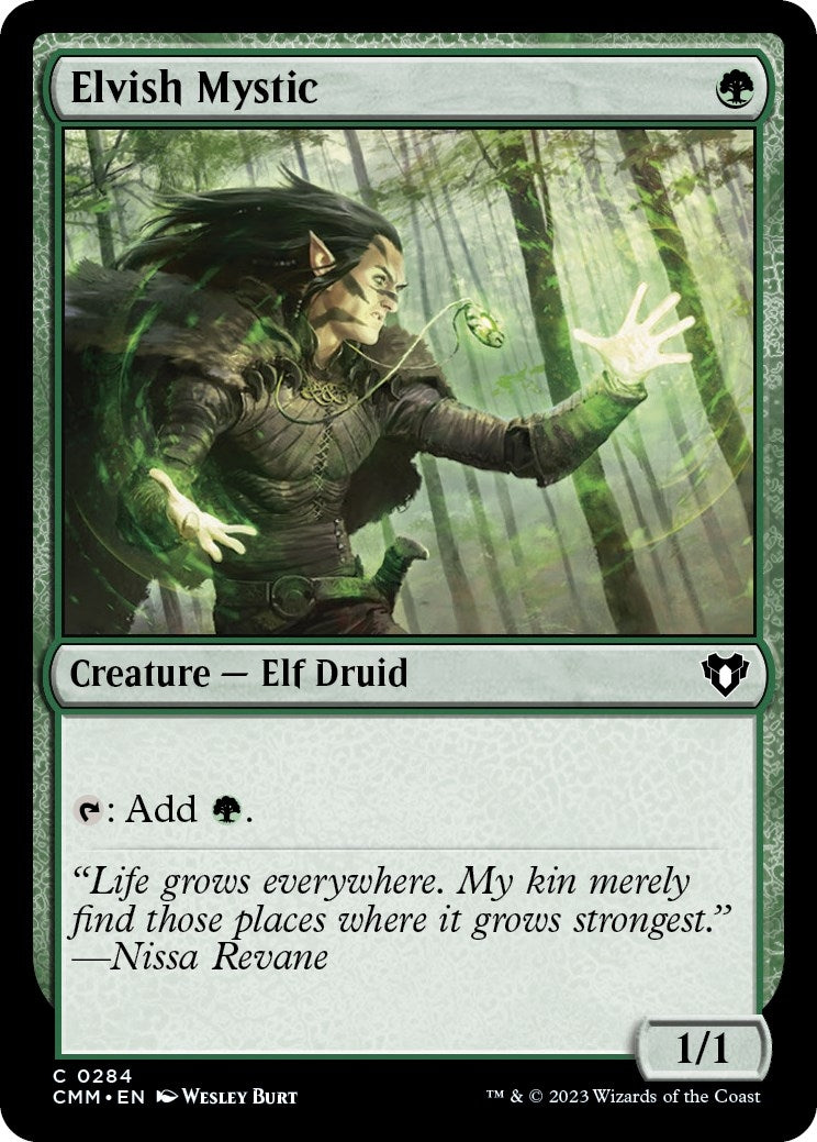 Image for Elvish Mystic (284) [Commander Masters] - Magic: The Gathering