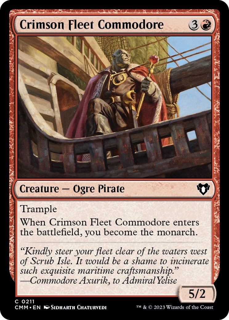 Crimson Fleet Commodore (211) [Commander Masters]