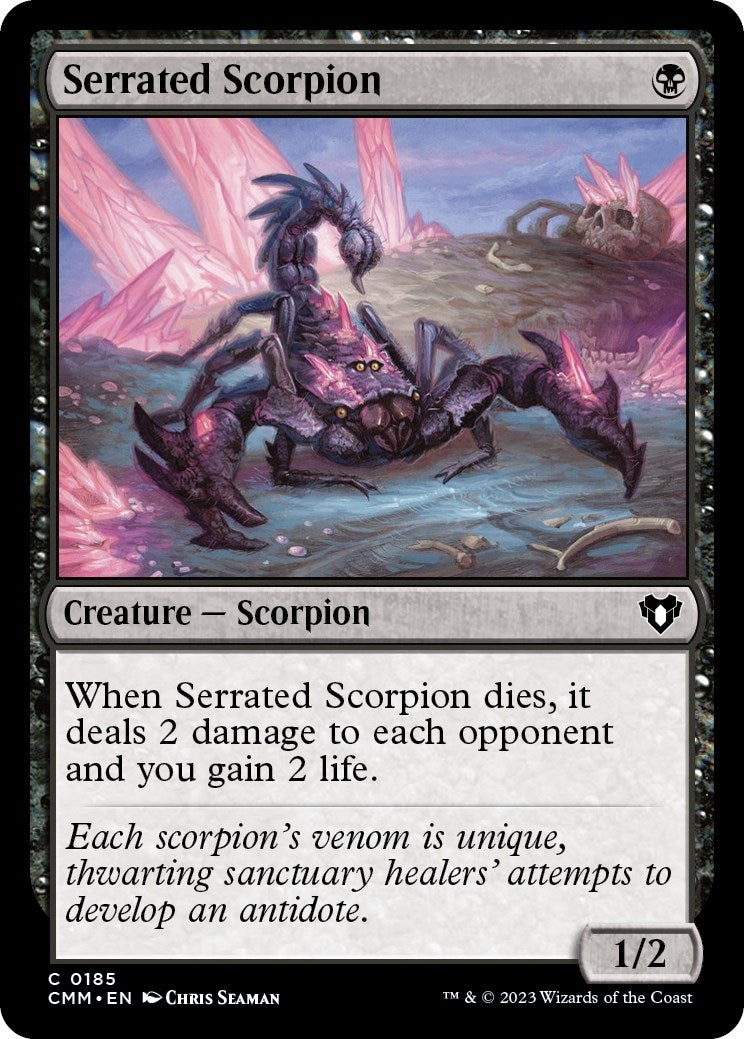 Image for Serrated Scorpion (185) [Commander Masters] - Magic: The Gathering