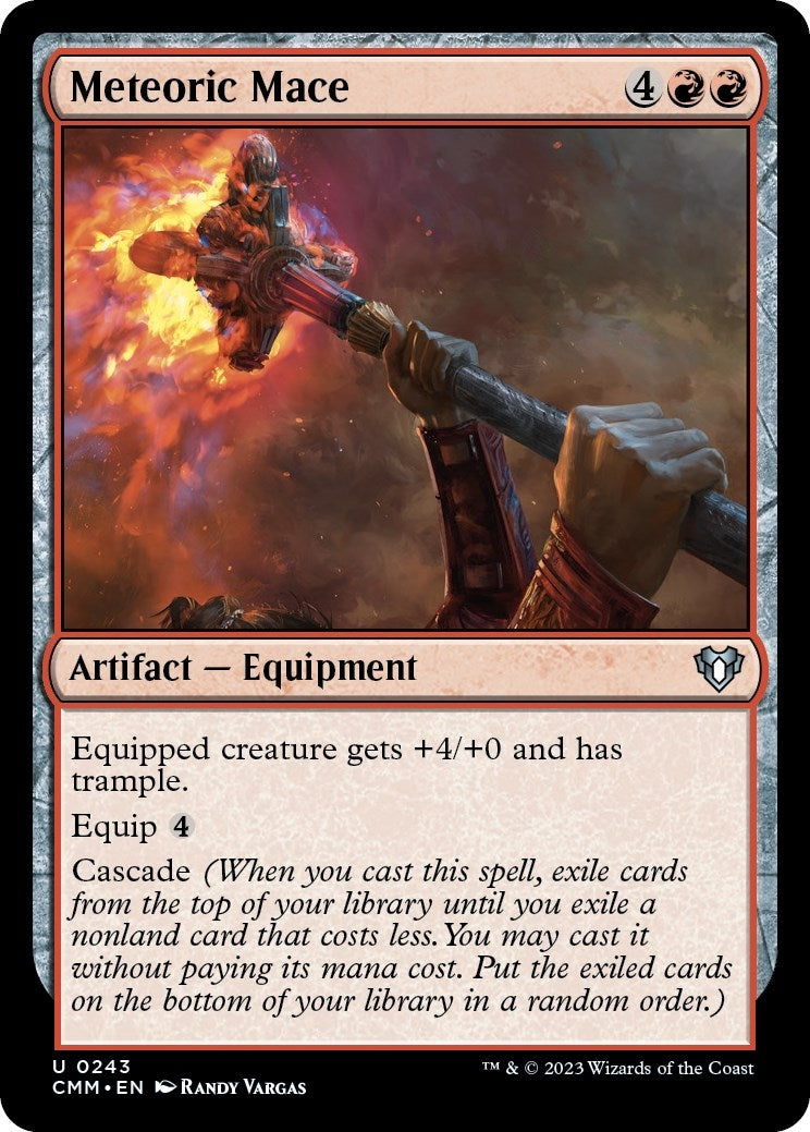 Image for Meteoric Mace (243) [Commander Masters] - Magic: The Gathering