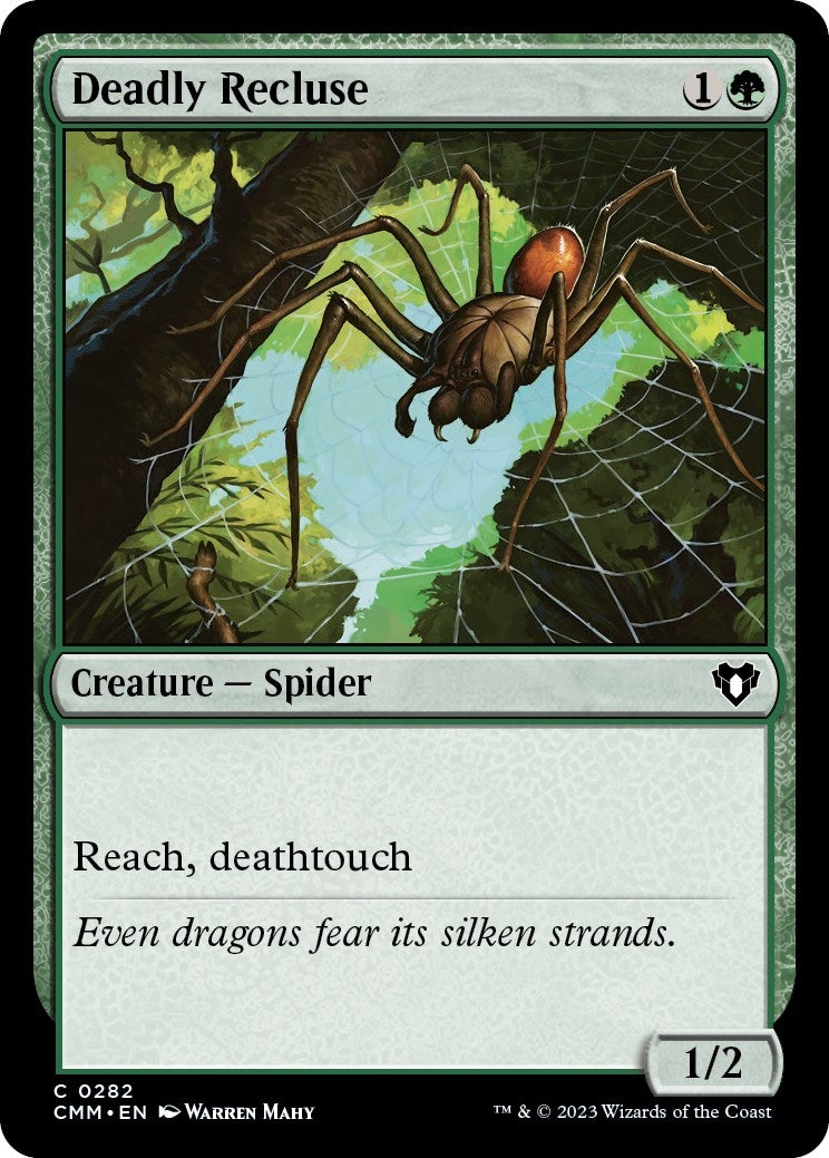 Image for Deadly Recluse (282) [Commander Masters] - Magic: The Gathering