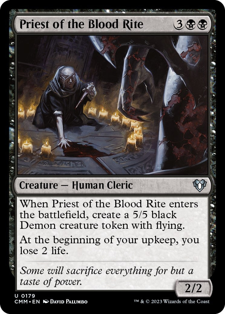 Image for Priest of the Blood Rite (179) [Commander Masters] - Magic: The Gathering
