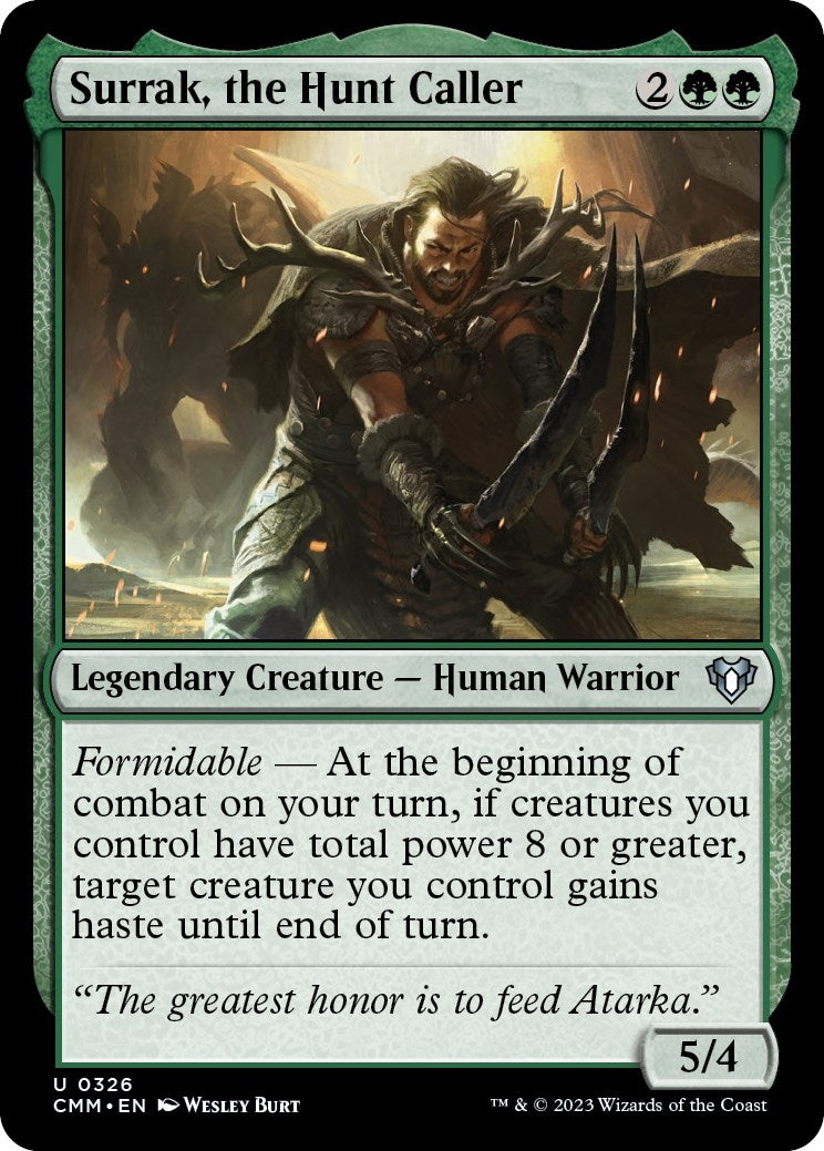 Image for Surrak, the Hunt Caller (326) [Commander Masters] - Magic: The Gathering