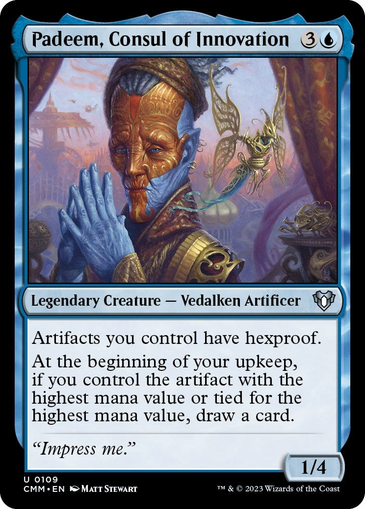 Image for Padeem, Consul of Innovation (109) [Commander Masters] - Magic: The Gathering
