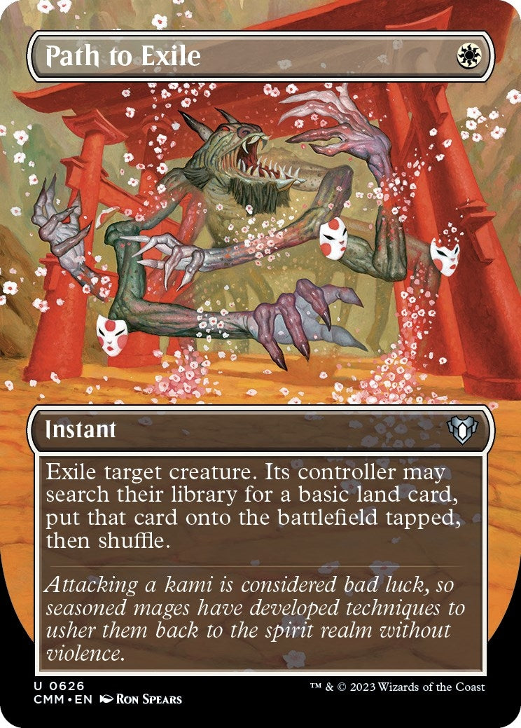 Image for Path to Exile (Borderless) (626) [Commander Masters] - Magic: The Gathering