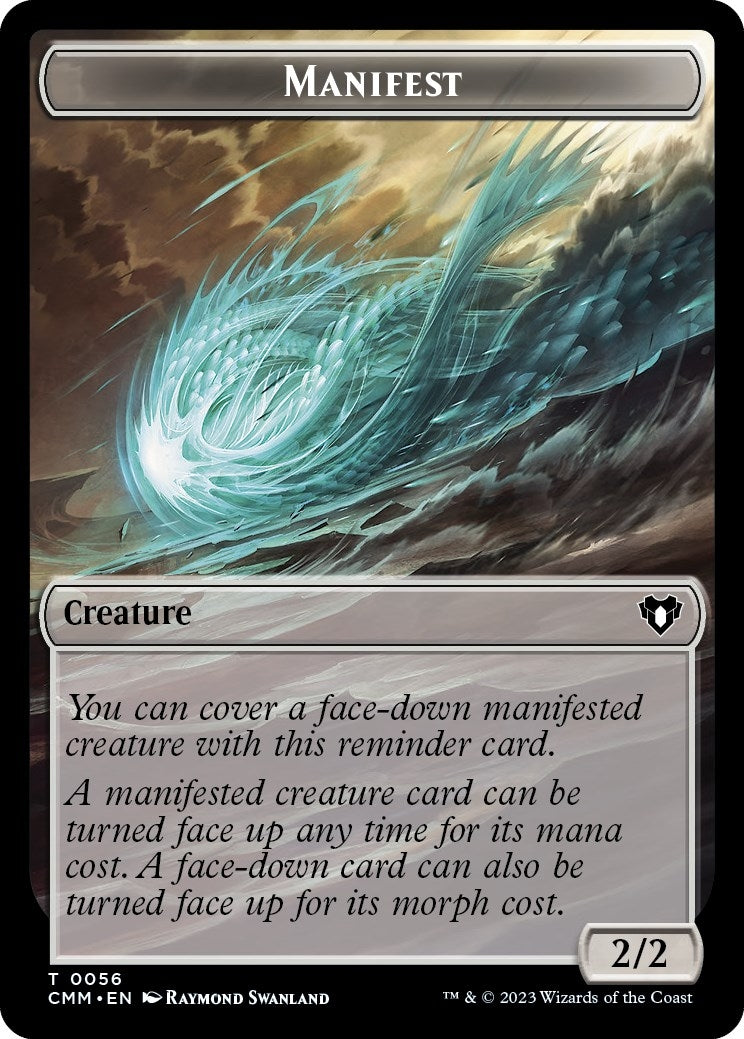 Image for Manifest // Phyrexian Germ Double-Sided Token (56 // 16) [Commander Masters] - Magic: The Gathering