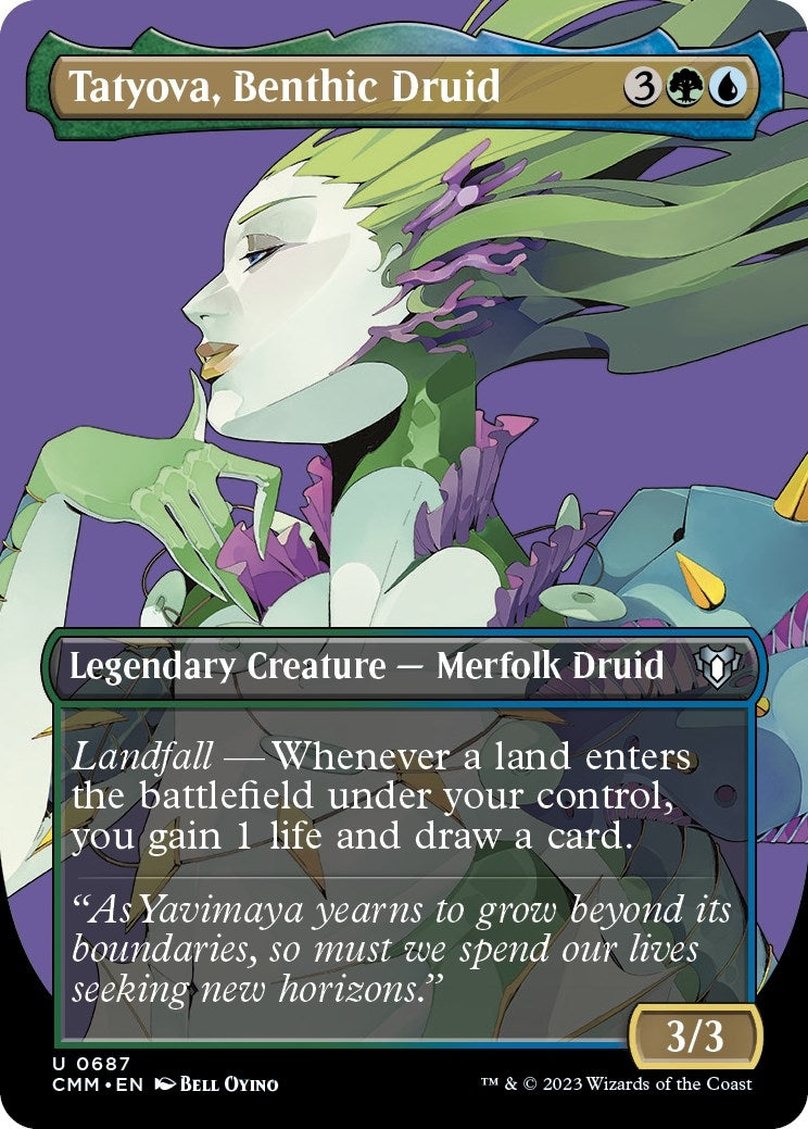 Image for Tatyova, Benthic Druid (Borderless) (687) [Commander Masters] - Magic: The Gathering