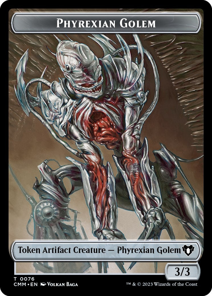 Image for Phyrexian Golem // Ox Double-Sided Token (76 // 65) [Commander Masters] - Magic: The Gathering