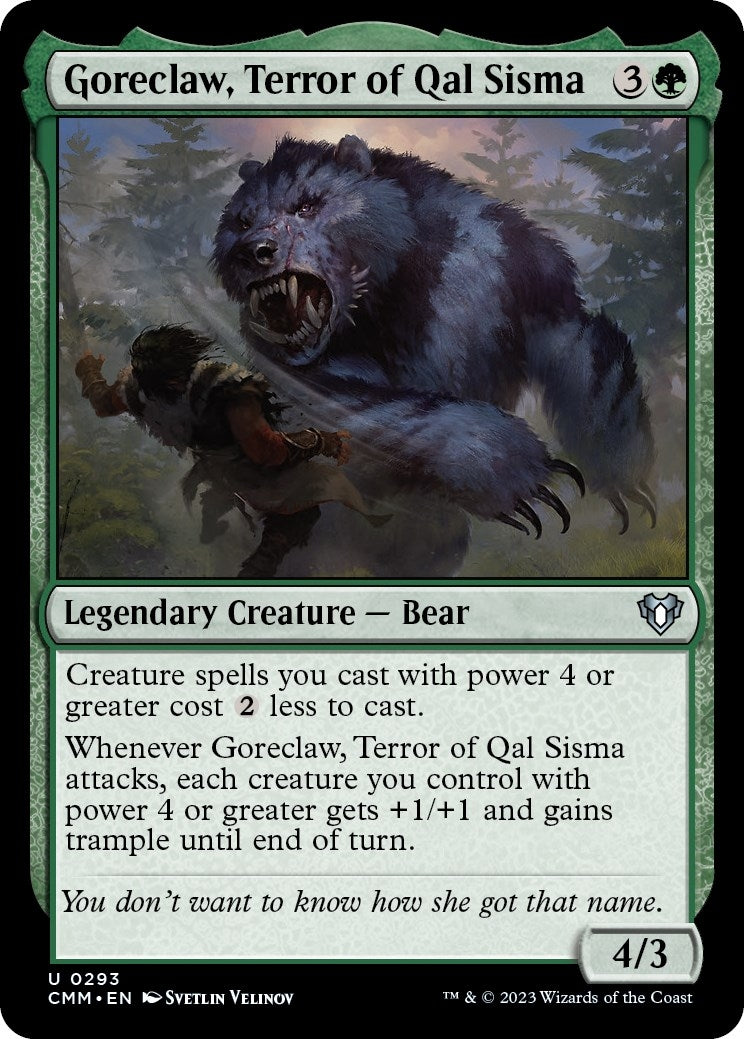 Image for Goreclaw, Terror of Qal Sisma (293) [Commander Masters] - Magic: The Gathering