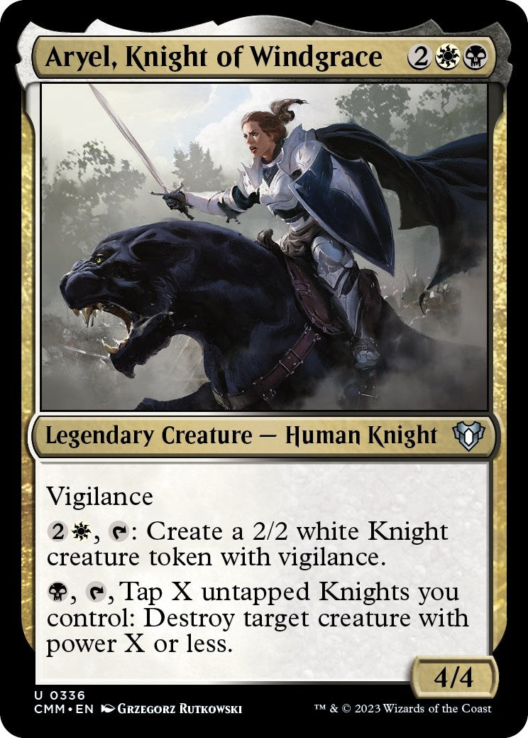 Image for Aryel, Knight of Windgrace (336) [Commander Masters] - Magic: The Gathering