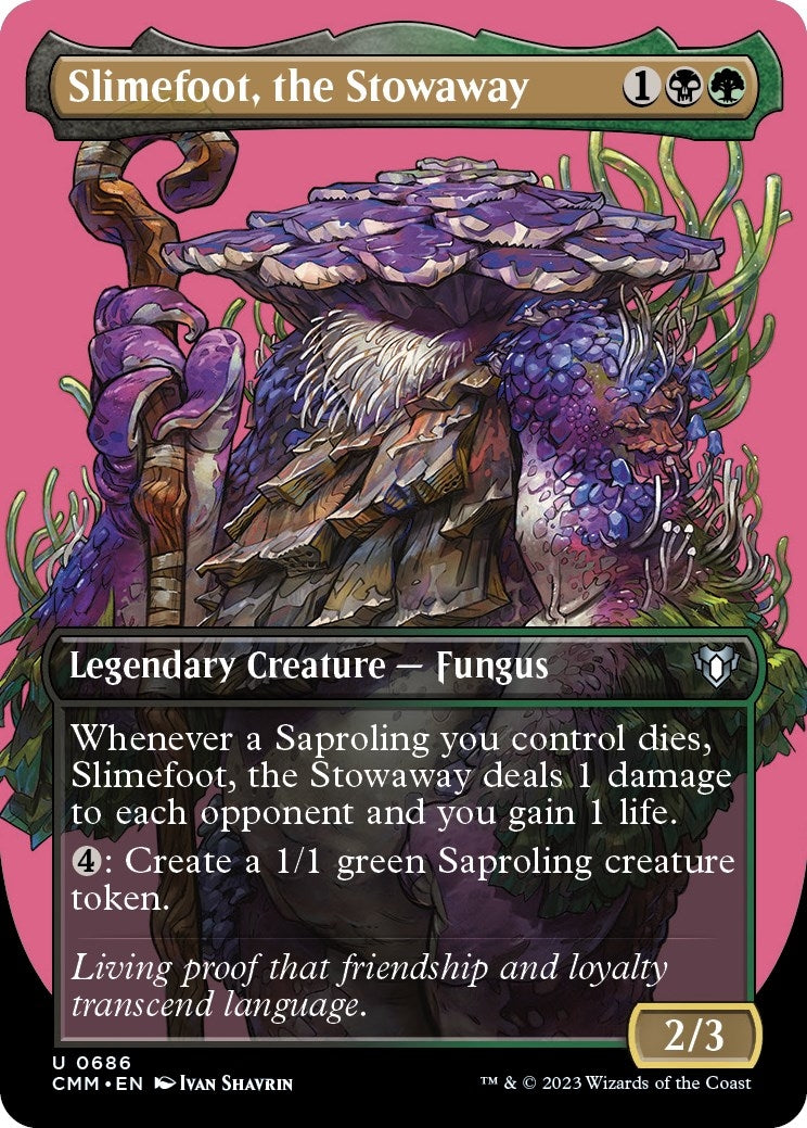 Image for Slimefoot, the Stowaway (Borderless) (686) [Commander Masters] - Magic: The Gathering