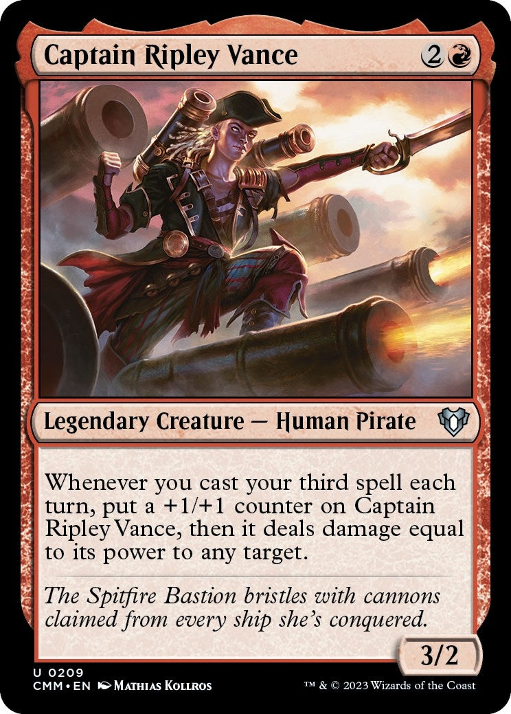 Image for Captain Ripley Vance (209) [Commander Masters] - Magic: The Gathering