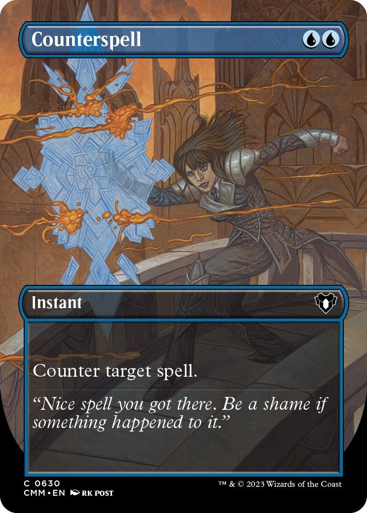 Image for Counterspell (Borderless) (630) [Commander Masters] - Magic: The Gathering