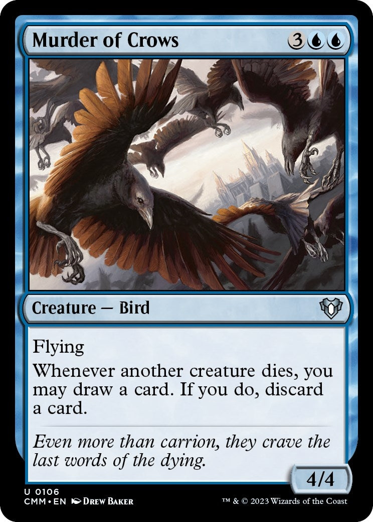 Image for Murder of Crows (106) [Commander Masters] - Magic: The Gathering