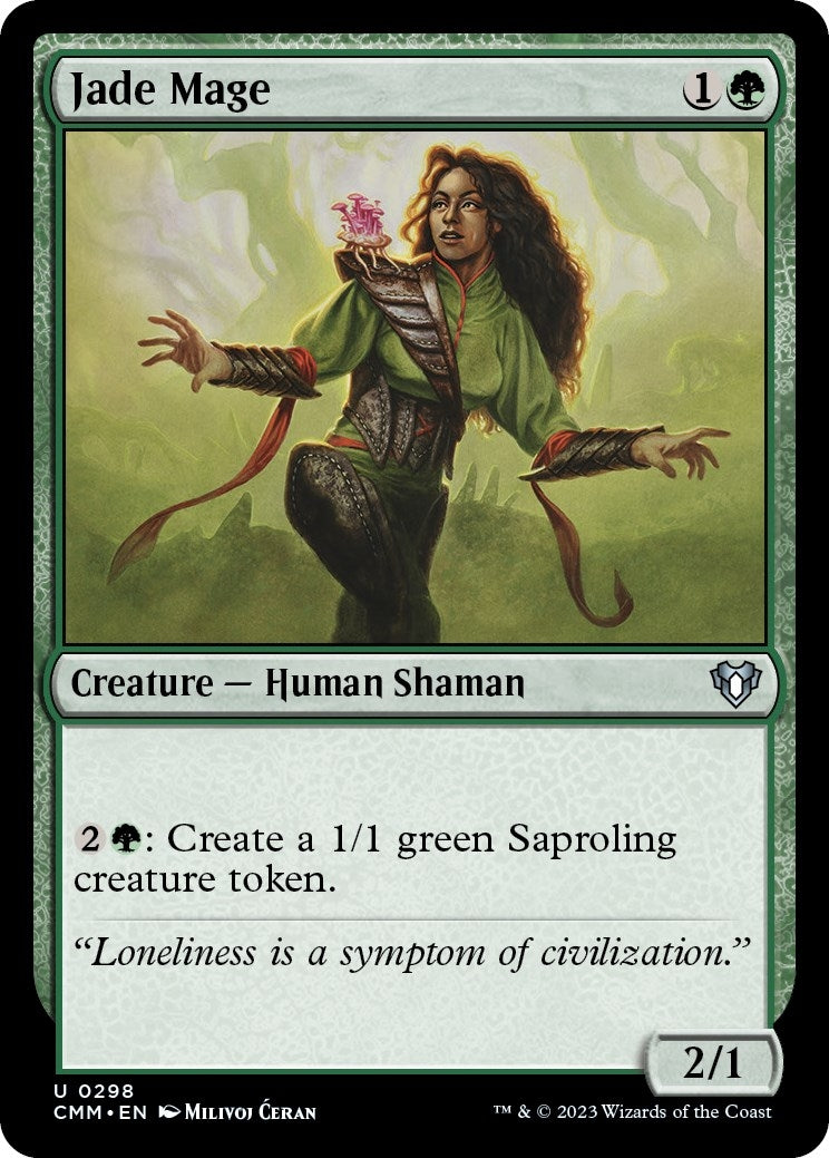 Image for Jade Mage (298) [Commander Masters] - Magic: The Gathering