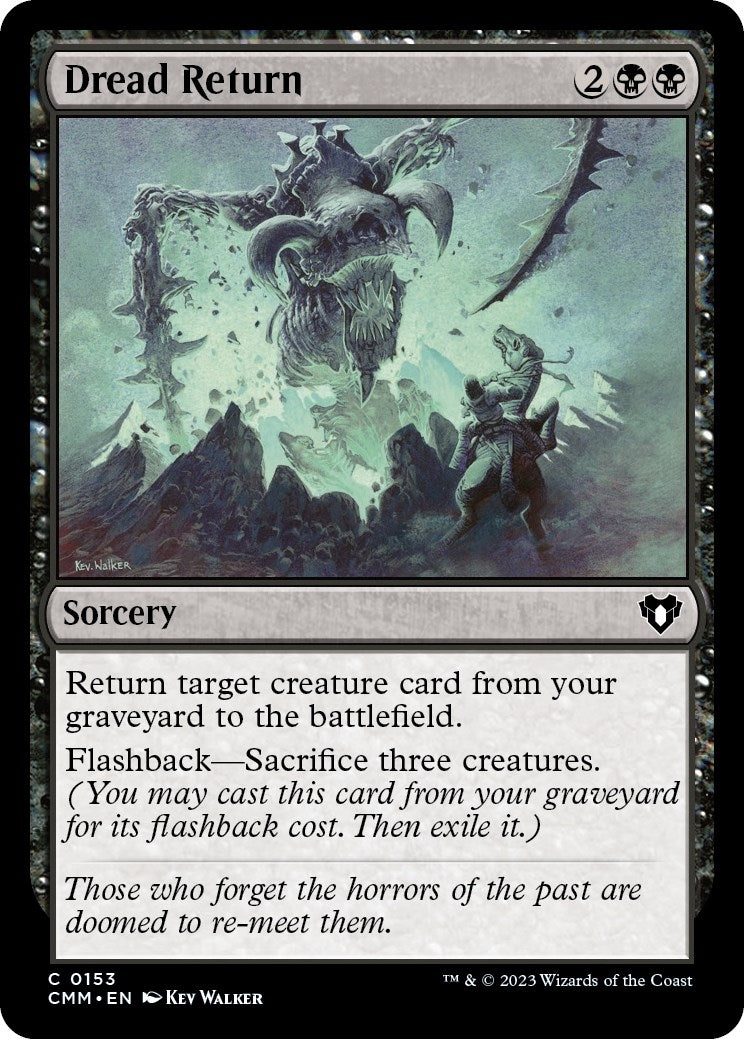 Image for Dread Return (153) [Commander Masters] - Magic: The Gathering