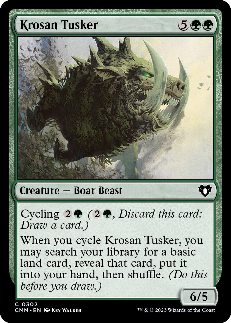 Image for Krosan Tusker (302) [Commander Masters] - Magic: The Gathering