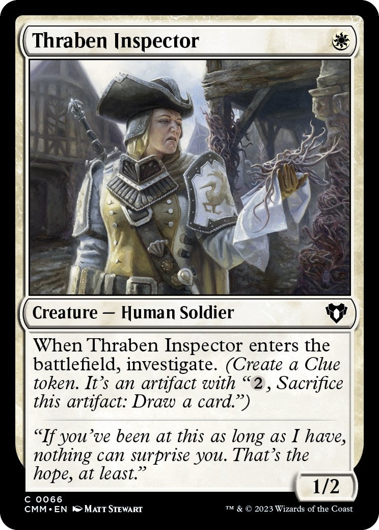 Image for Thraben Inspector (66) [Commander Masters] - Magic: The Gathering