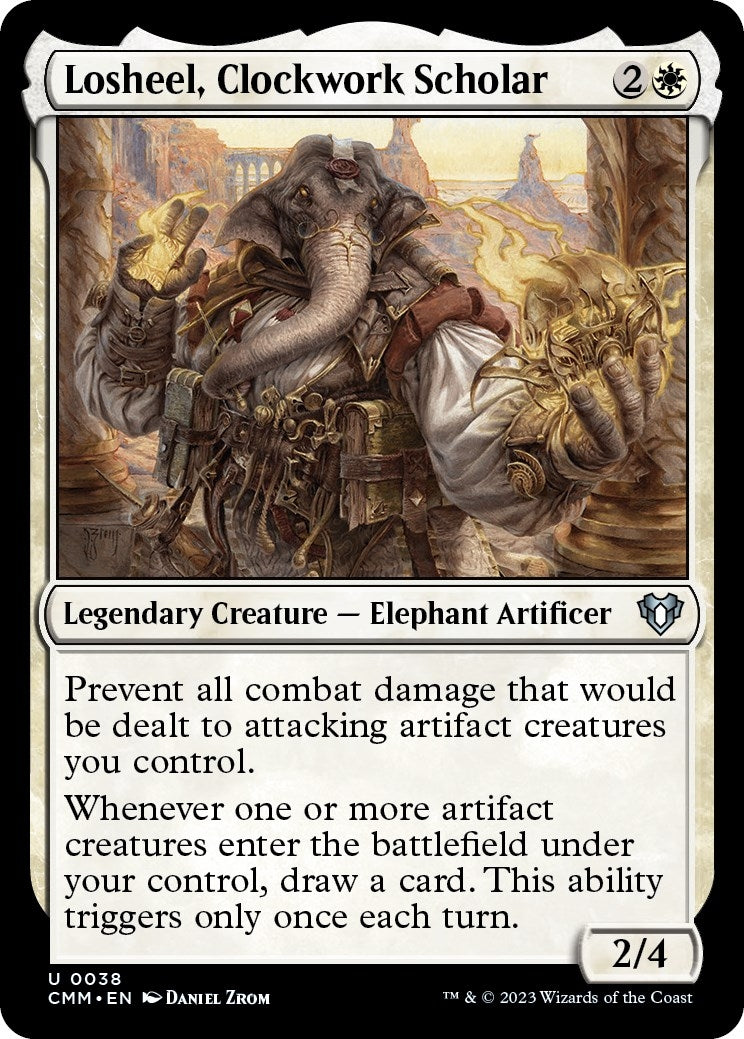 Image for Losheel, Clockwork Scholar (38) [Commander Masters] - Magic: The Gathering