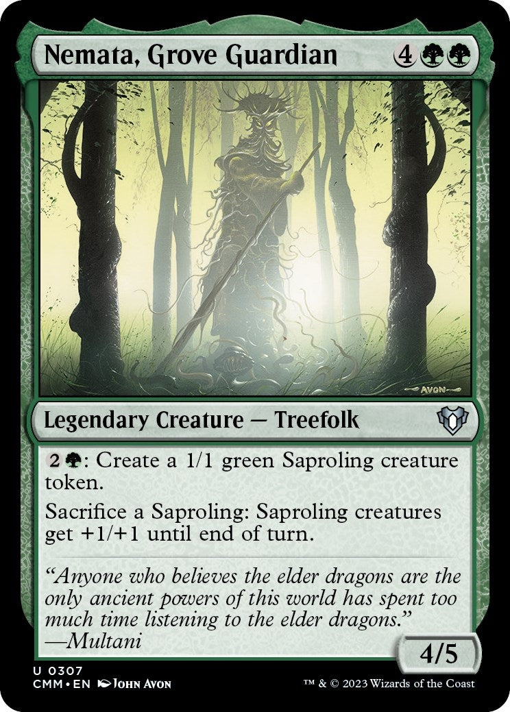 Image for Nemata, Grove Guardian (307) [Commander Masters] - Magic: The Gathering