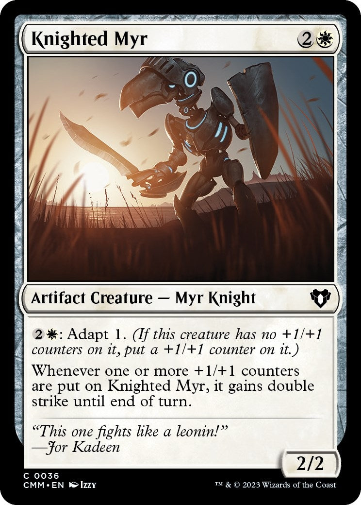 Image for Knighted Myr (36) [Commander Masters] - Magic: The Gathering