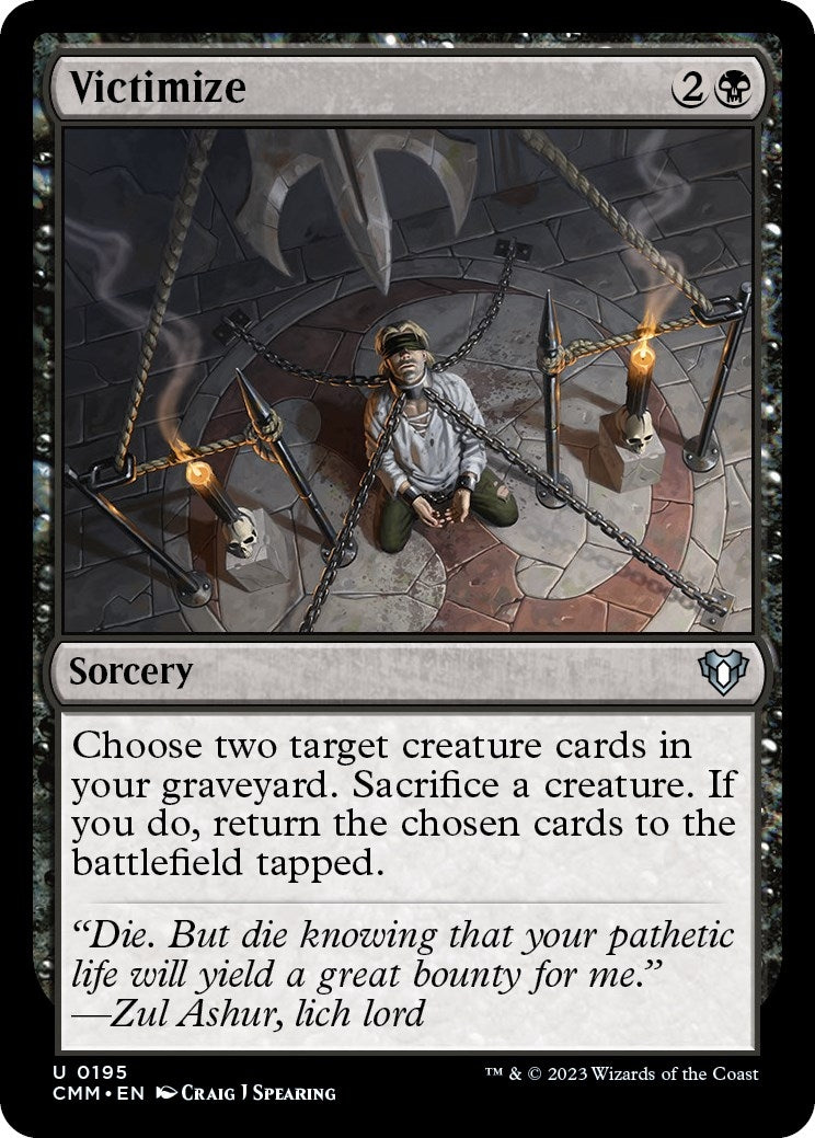 Image for Victimize (195) [Commander Masters] - Magic: The Gathering