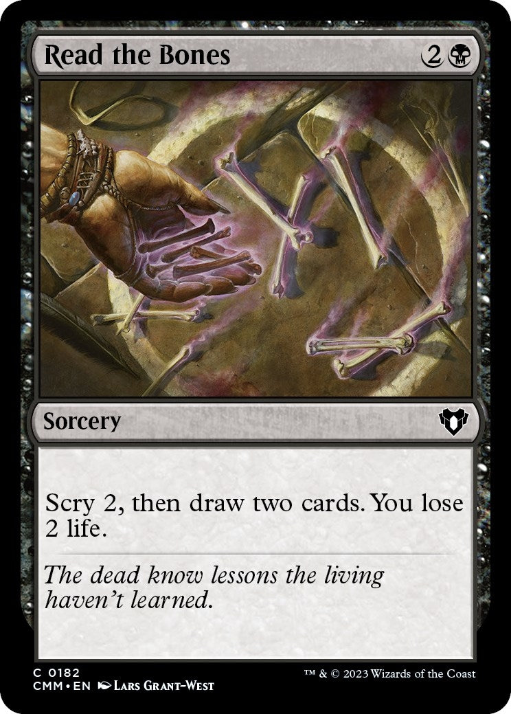 Image for Read the Bones (182) [Commander Masters] - Magic: The Gathering