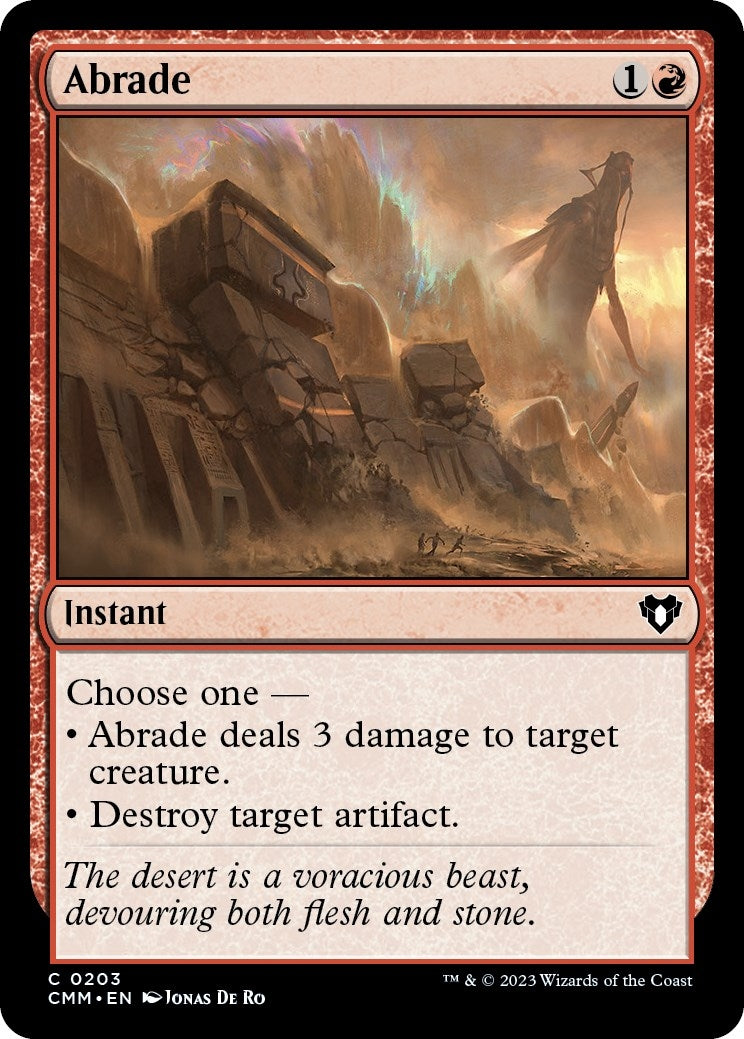 Image for Abrade (203) [Commander Masters] - Magic: The Gathering