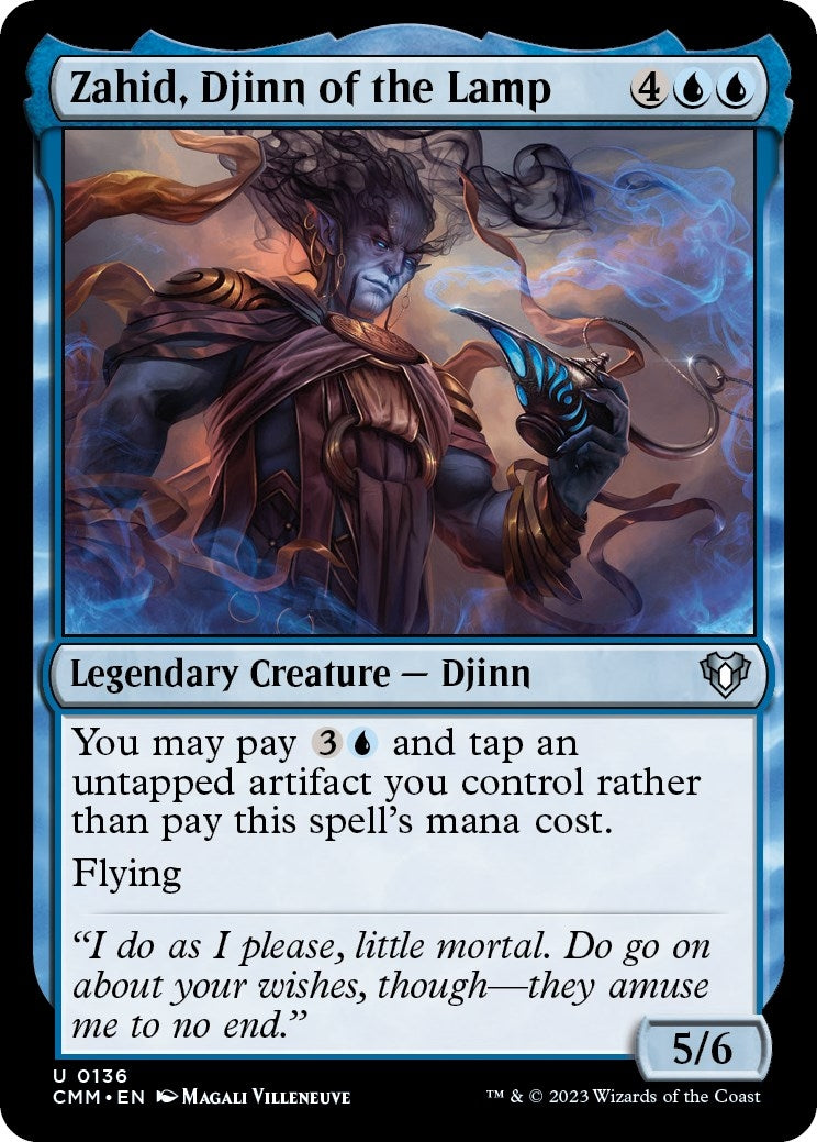Image for Zahid, Djinn of the Lamp (136) [Commander Masters] - Magic: The Gathering