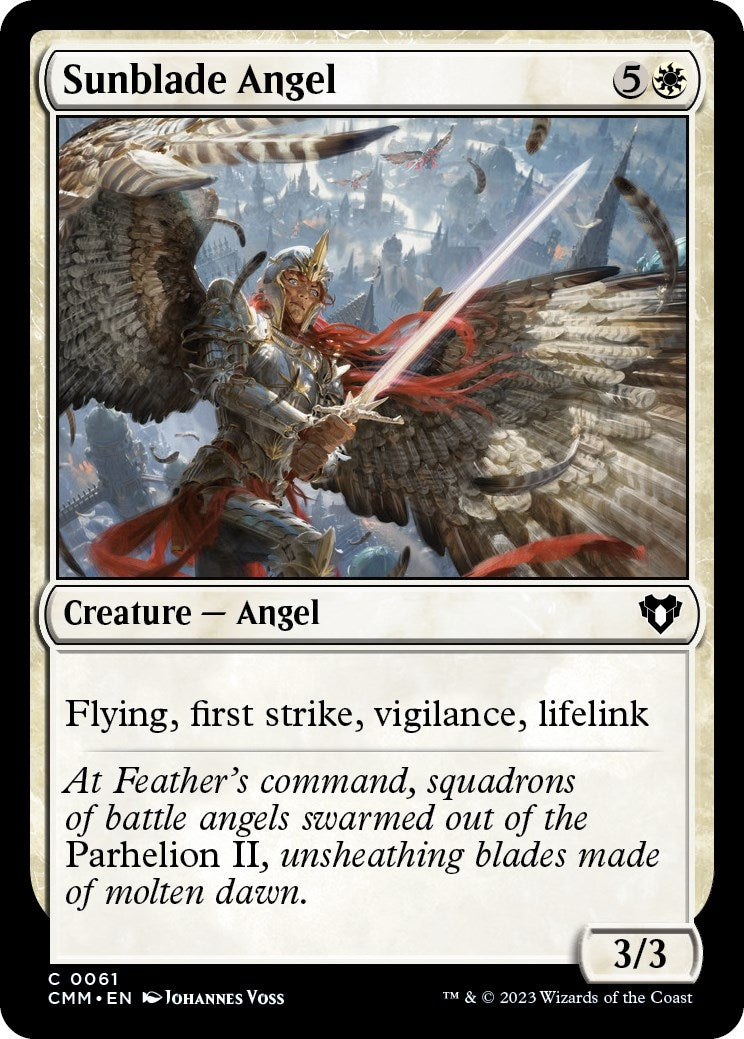 Image for Sunblade Angel (61) [Commander Masters] - Magic: The Gathering