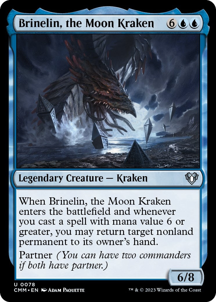 Image for Brinelin, the Moon Kraken (78) [Commander Masters] - Magic: The Gathering
