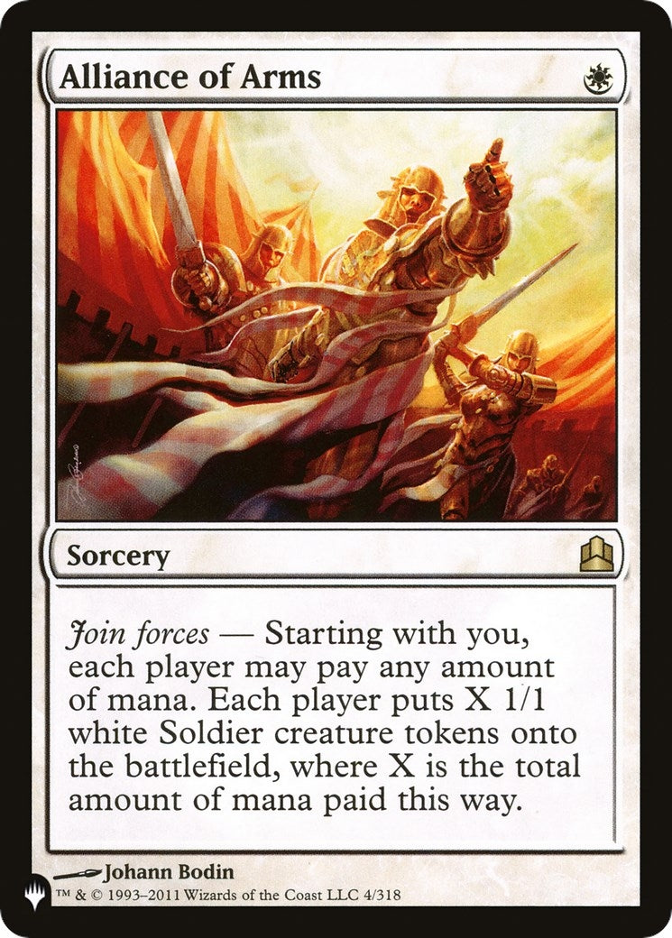 Image for Alliance of Arms (4/318) [The List Reprints] - Magic: The Gathering